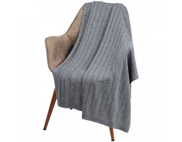 Blanket Very Marque Pluma, 110x170 cm, dark gray (graphite)