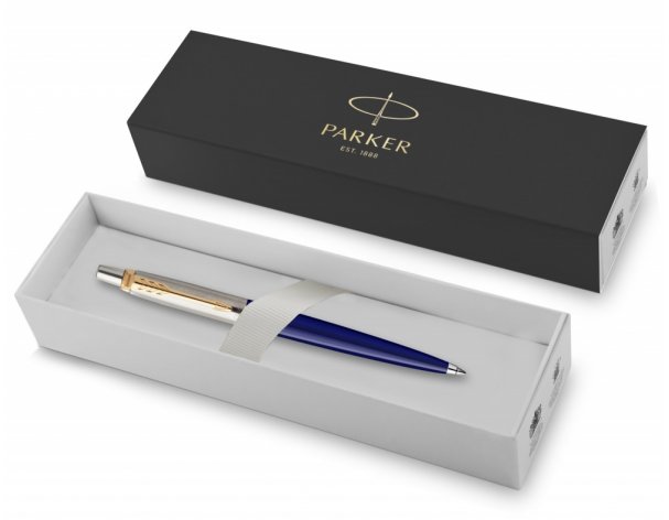 Набор подарочный: ручка шариковая Parker Jotter K160 Blue GT и ежедневник синий недатированный
