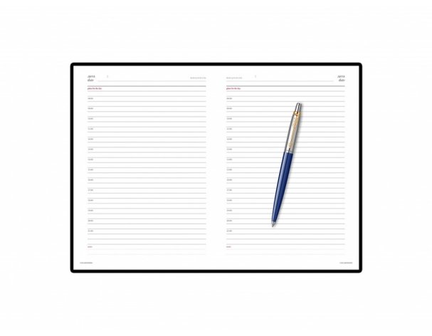 Набор подарочный: ручка шариковая Parker Jotter K160 Blue GT и ежедневник синий недатированный