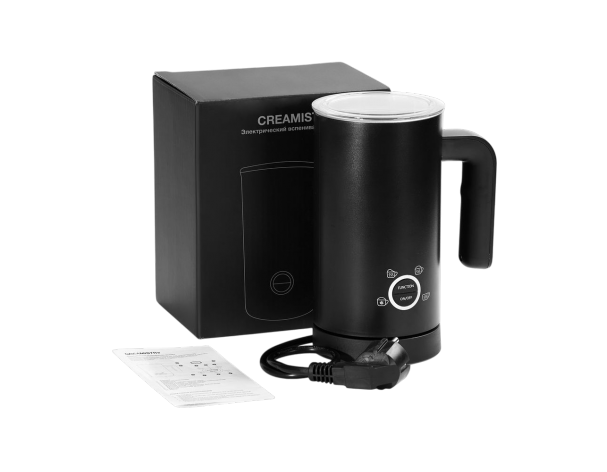 Electric milk frother Molti Creamistry, black (19403.30)