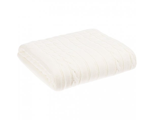 Blanket Teplo Tressa, 110x170 cm, white (milky) (19622.61)