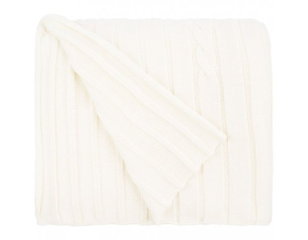 Blanket Teplo Tressa, 110x170 cm, white (milky) (19622.61)