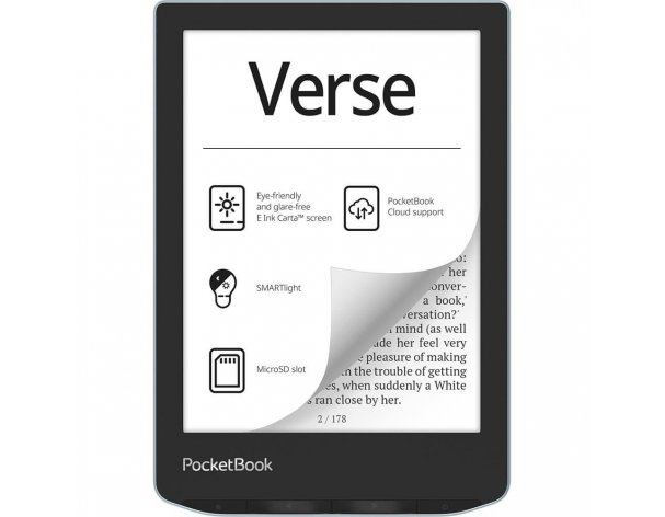 Electronic book PocketBook 629 Verse Light Blue (PB629-2-WW)