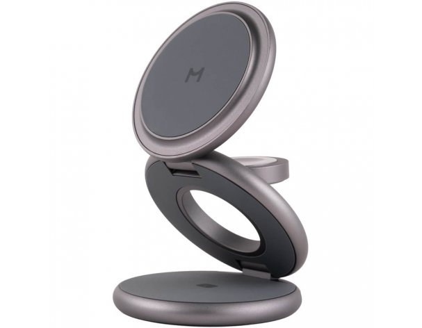 Устройство зарядное беспроводное Magssory Disc Signature Edition 3 в 1 Midnight (WCH053)