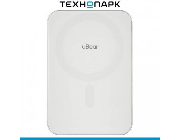 Аккумулятор внешний uBear Slide Magnetic 5000 мАч белый (PB19WH5000-PDM)