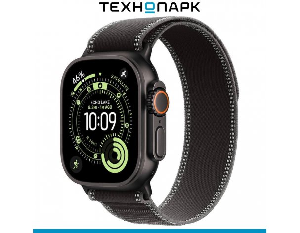 Смарт-часы Apple Watch Ultra 3 49 мм Black, M/L ремешок чёрный Trail Loop