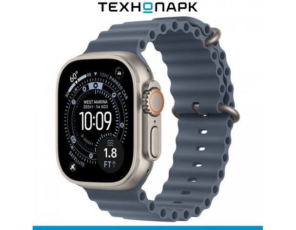 Смарт-часы Apple Watch Ultra 3 49 мм Natural, Ocean Band синий