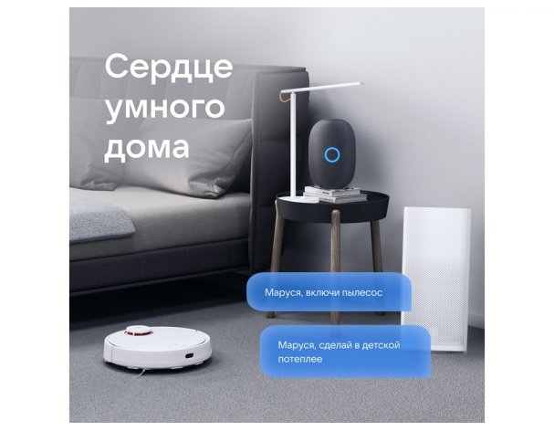 Колонка умная VK Капсула с голосовым помощником Марусей черный