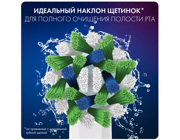 Насадки для зубных щеток Oral-B CrossAction EB50RB-6 Black/черный 6 шт