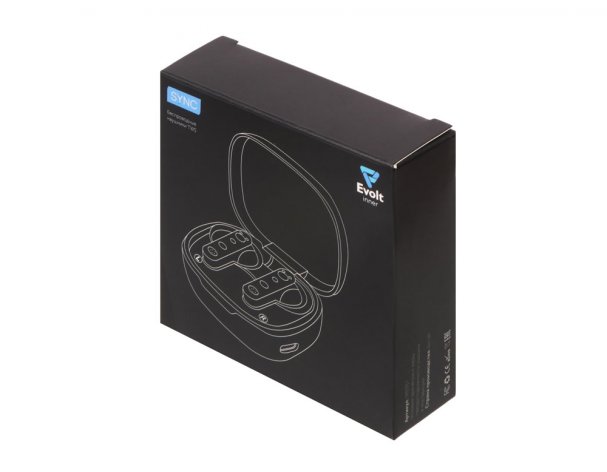 Headphones wireless Evolt Tws wireless Sync, black (591917)