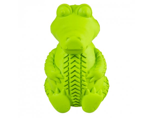 Rubber dog toy Duvo+ Crocodile, green, 7.5x9.5x12 cm