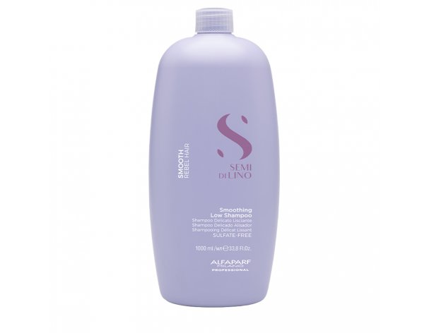 Шампунь для непослушных волос деликатный разглаживающий Alfaparf SDL Smoothing Low Shampoo, 1000 мл