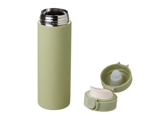 Thermocup vacuum with a Waterline Guard button, 400 ml, tube, olive (827513W)