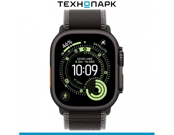 Смарт-часы Apple Watch Ultra 3 49 мм Black, M/L ремешок чёрный Trail Loop