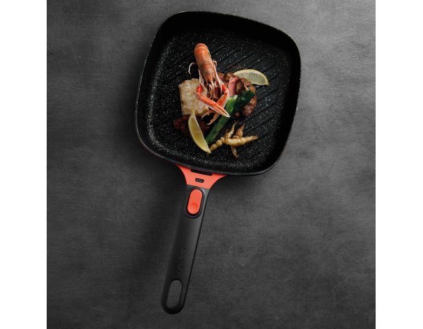 Grill pan Berghoff Gem 24 cm 2.3 L red 2307412