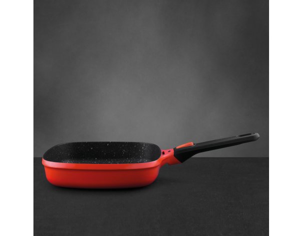 Grill pan Berghoff Gem 24 cm 2.3 L red 2307412