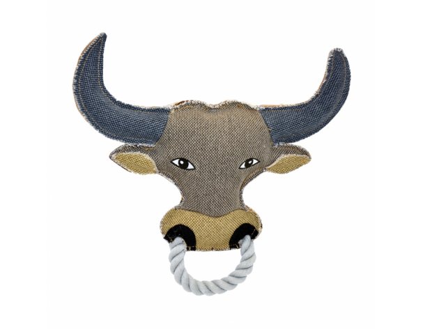Canvas dog toy Duvo+ Buffalo, grey, 26x27cm