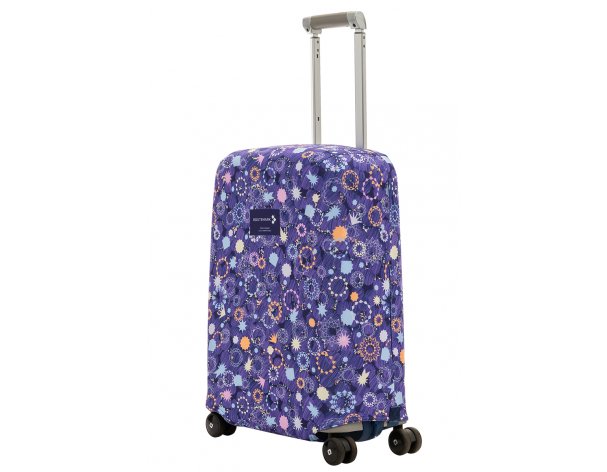 Cover for a suitcase Routemark Spangles, sparks, confetti S (SP310)