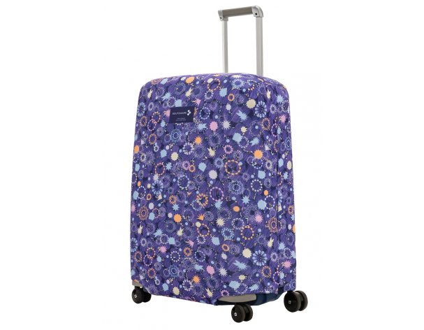 Cover for a suitcase Routemark Spangles, sparks, confetti M/L (SP310)