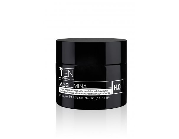 Night peeling cream Ten Science Age Lumina with mandelic acid and oligosaccharide, 50 ml