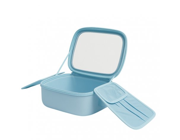 Cosmetic bag Fungoofun with mirror and backlight F536, blue