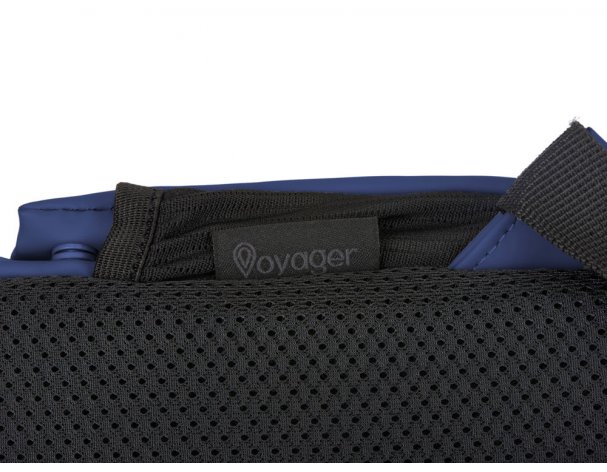 Backpack Voyager Sofit laptop made of eco‑leather, 34×14×44 cm, blue (935712)