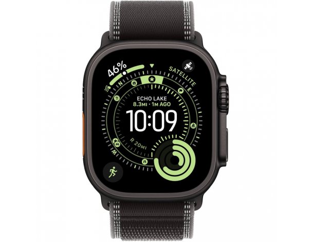 Smart-watch Apple Watch Ultra 3 49 mm Black, S/M black strap Trail Loop