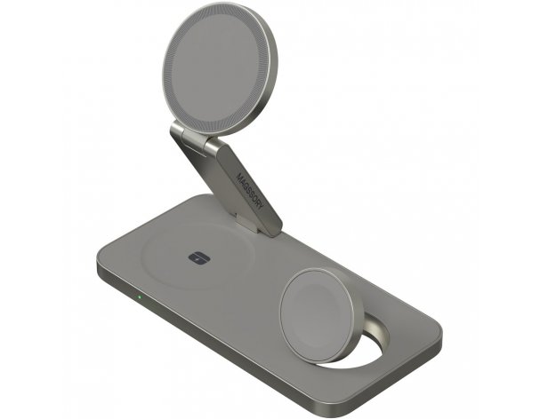 Устройство зарядное беспроводное Magssory Yoga для Apple 3 в 1 с Qi2 (WCH016t)