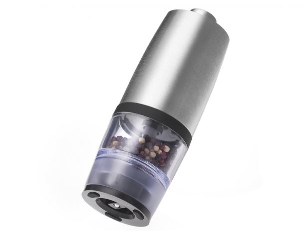 Mill electric spice Yoyony Origanum, battery operated, silver (875610)