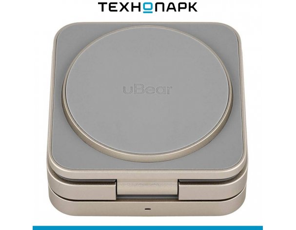 Устройство зарядное беспроводное uBear Balance 3 in 1 (WL09TN31-ADM) титан