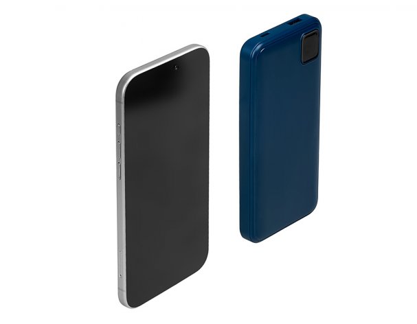 Battery external with built-in cables Evolt Frame, 10000mAh, dark blue (590170.72)