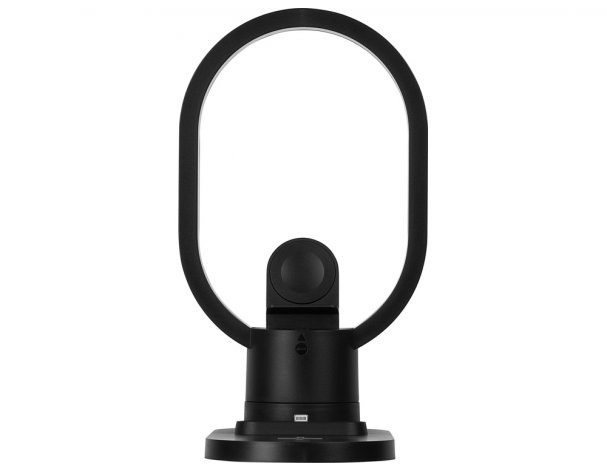 Charging station wireless 4-in-1 Evolt Portal with lamp, 15 W, black (592207)