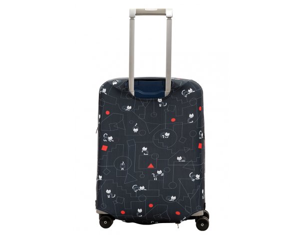 Чехол для чемодана Routemark Коты и порядок в черном S (SP310)