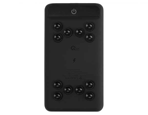 Portable Wireless Charger Qjet Airbank, 10000 mAh, Black (5910627)