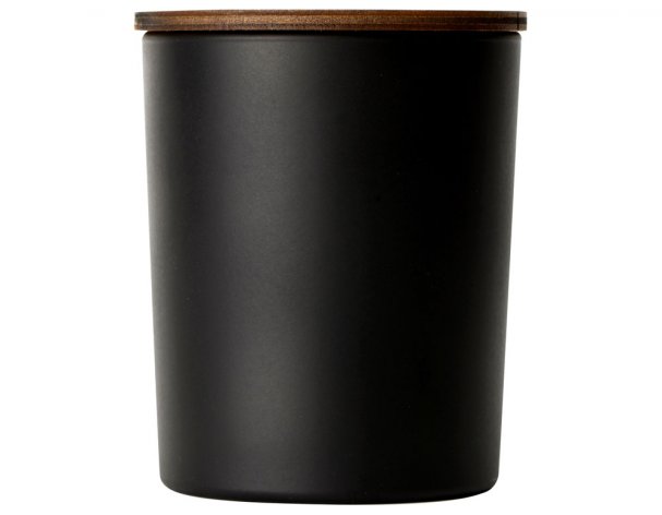 Soy scented candle in glass Kiana Niort, black
