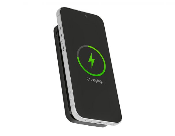 Battery external wireless Magnetic with integrated cables Evolt Mani, 10000 mAh, black (590164.07)