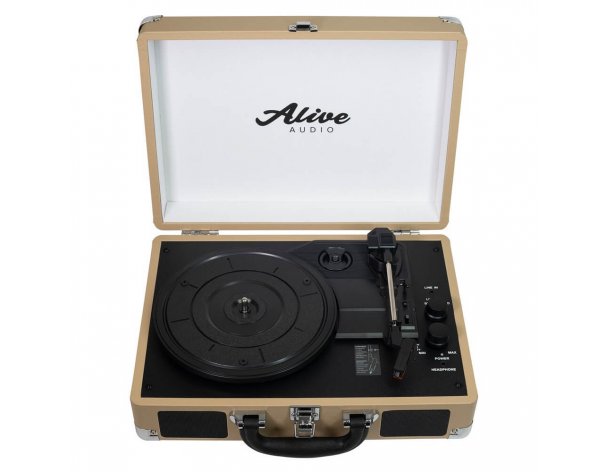 Vinyl record player Alive Audio Glam Latte