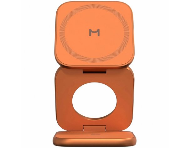 Устройство зарядное беспроводное Magssory Fold Ultra 3 в 1 для Apple оранжевый (WCH083or)