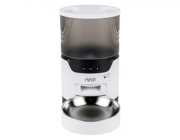 Кормушка умная Hiper Wi-Fi IoT Pet Feeder, 3000 мл, белый/черный RA-324985