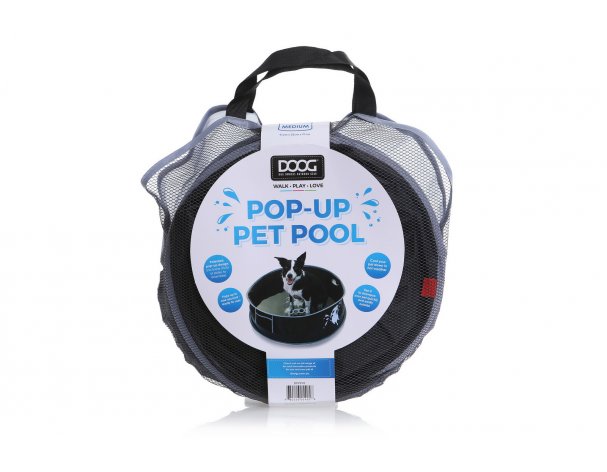 Бассейн для собак Doog, черный, L, 122х122х30 см RA-325557