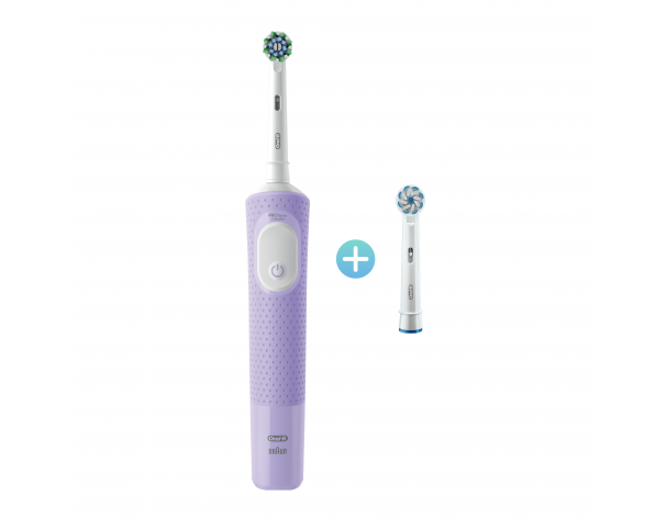 Щетка зубная электрическая Oral-B Vitality Pro D103.423.3H Lilac Mist + дополнительная насадка