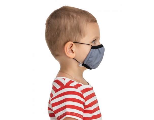 Children's face mask Routemark Aero grey