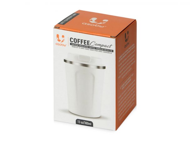 Thermal mug Asobu Cafe Compact 380 ml, white RA-237704