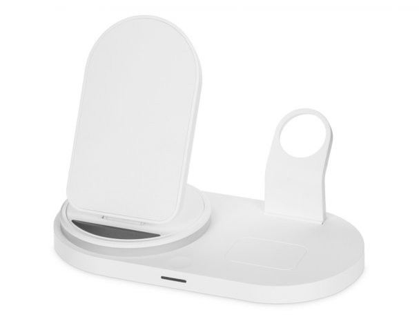 Станция зарядная складная с беспроводной зарядкой Evolt Flashport, 15 Вт, белый (591077)