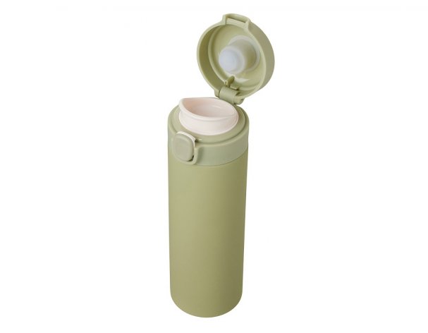Thermocup vacuum with a Waterline Guard button, 400 ml, tube, olive (827513W)