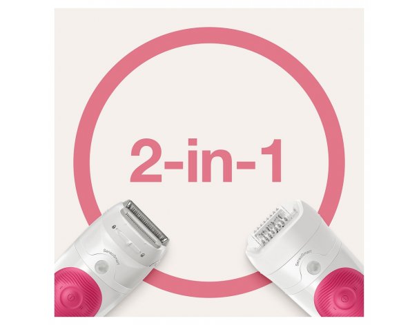 Эпилятор Braun S5 SES 5-600 белый/розовый