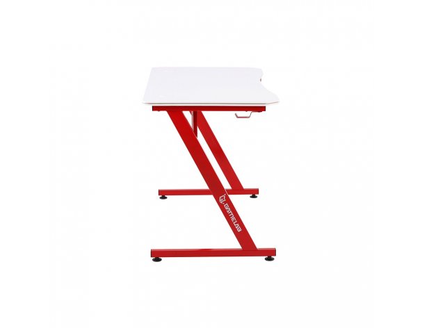 Стол компьютерный Gamelab Monolith White-Red GL-910