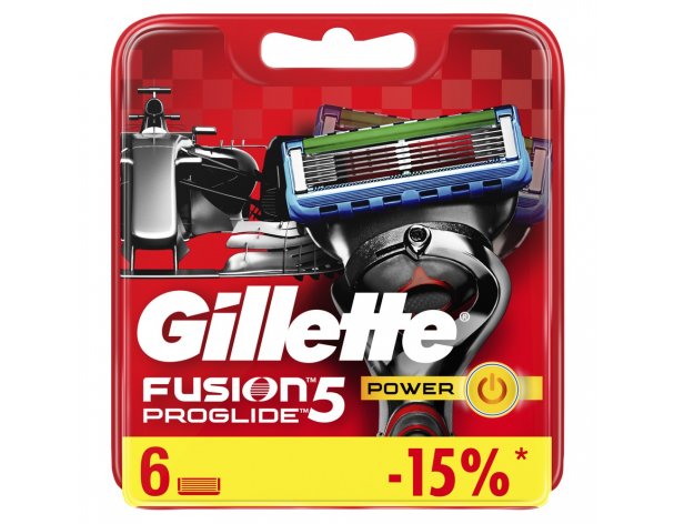 Кассеты сменные для бритвы Gillette Fusion5 ProGlide Power 6 шт.