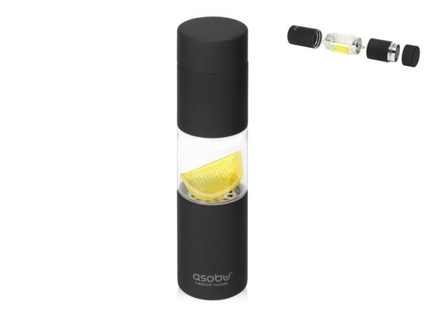 Water Bottle Asobu Flavour U See, 460ml, Black
