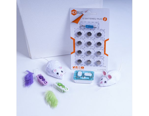 Set of interactive toys for cats Hexbug 4 pcs + batteries